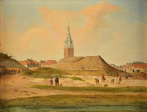 Afbraak van de stadsmuur in Nijmegen, 1879, Rudolphus Lauwerier