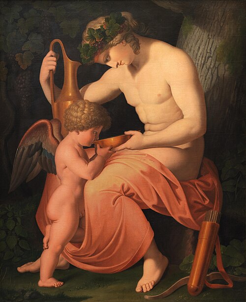 Bacchus and Cupid, 1796, Asmus Jacob Carstens
