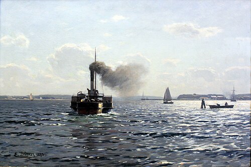 The Baltic near Flensburg, 1893, Eugen Dücker