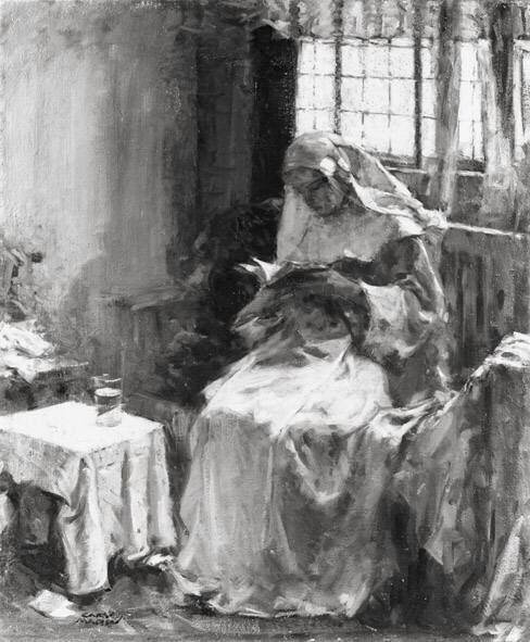 Lesende Nonne, 1890, Carl von Marr