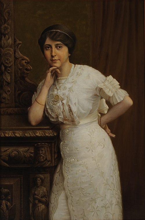 Retrato de Dona Matilde Melchert de Soares, 1914, Antonio Fernández Gómez