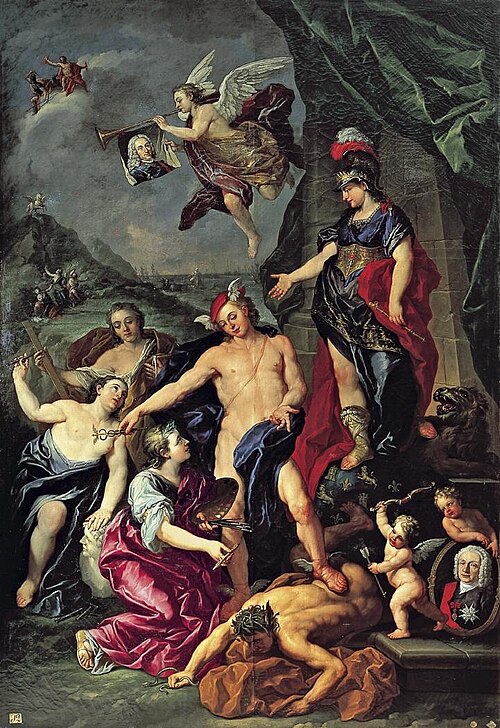 Alegoría de la fundación de la Academia, 1746, Antonio González Ruiz