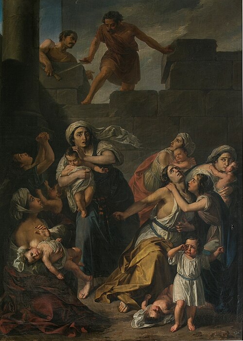 Episodio de la degollación de los inocentes, 1855, Antonio Gómez y Cros