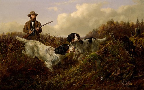 Flushing Grouse, Long Lake, Hamilton County, New York, 1875, Arthur Fitzwilliam Tait