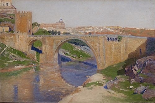 The Bridge of Alcántara, Toledo, 1906, Aureliano Beruete