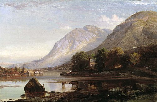 Hudson River at Cold Spring, 1861, Johann Hermann Carmiencke