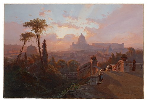 View of Rome, 1862, Johann Hermann Carmiencke