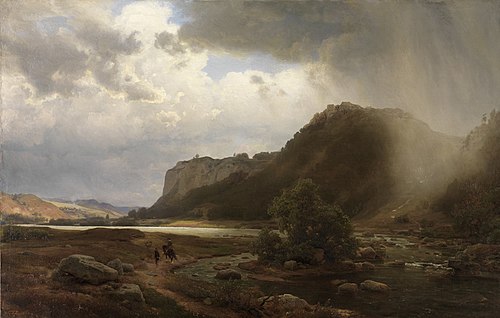 Flußlandschaft, 1869, Carl Friedrich Lessing