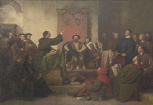 Disputation zwischen Luther und Eck, 1867, Carl Friedrich Lessing