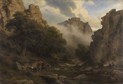 Das Bodetal im Harz, 1871, Carl Friedrich Lessing