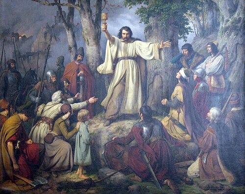 Hussite Sermon, 1836, Carl Friedrich Lessing