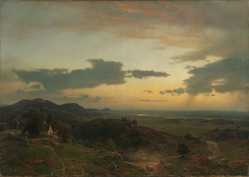 Landscape from the Rhine, 1859, Carl Friedrich Lessing