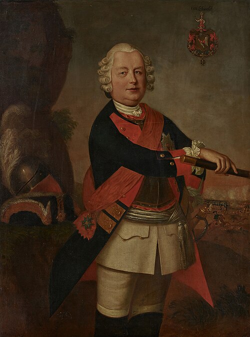 Lieutenant General Johann (Hans) von Lehwald, 1750, Georg Lisiewski