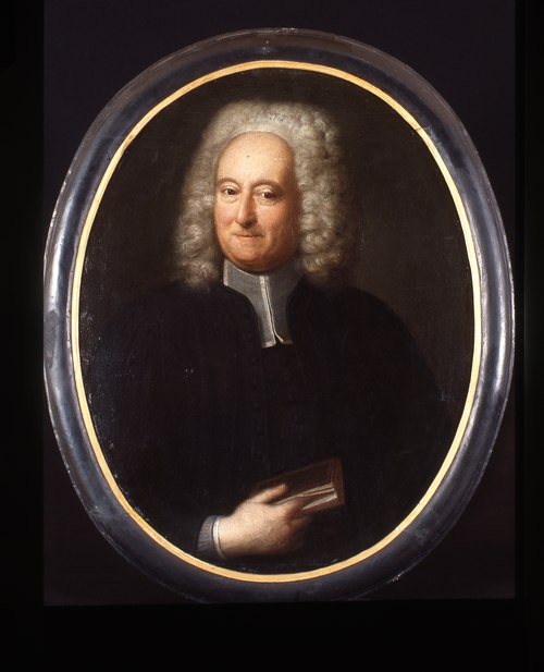 Portret van Isaac de Beausobre, theoloog, 1701, Georg Lisiewski