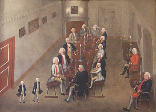 Tobacco Collegium of Friedrich Wilhelm I, 1737, Georg Lisiewski