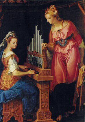 Saints Cecilia and Catharine, , Bernardino Campi