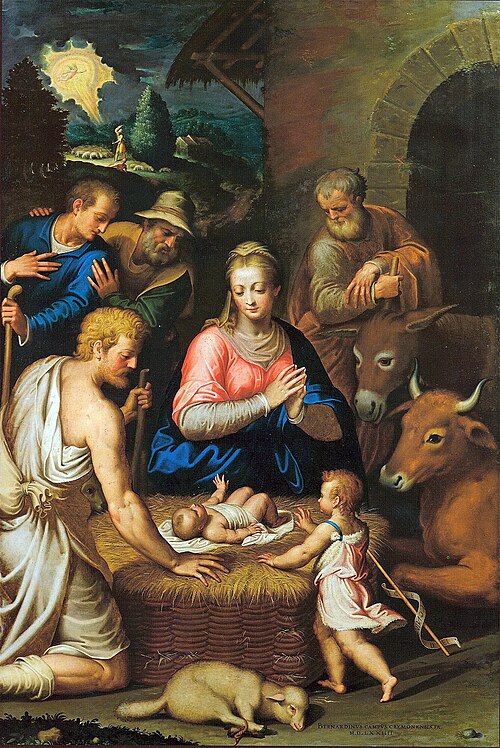Adoration of the shepherds, 1574, Bernardino Campi