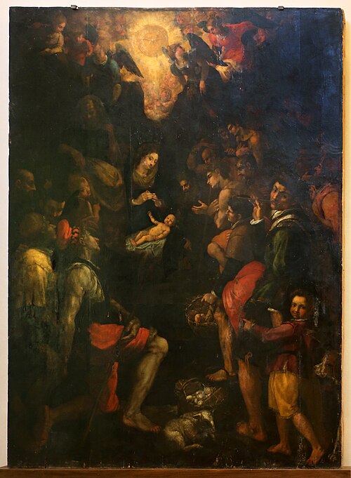 Nativity and Adoration of the Child, 1597, Bernardino Poccetti