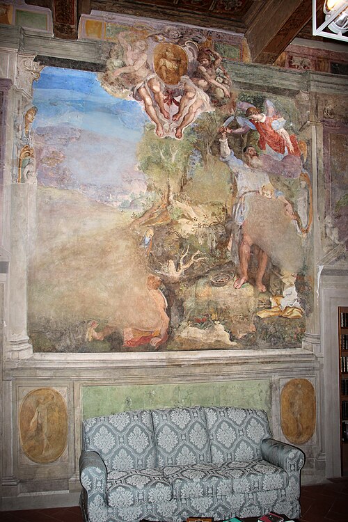 storie bibliche e virtù, dal salone del distrutto pal. acciaioli sul lungarno, 1603, Bernardino Poccetti