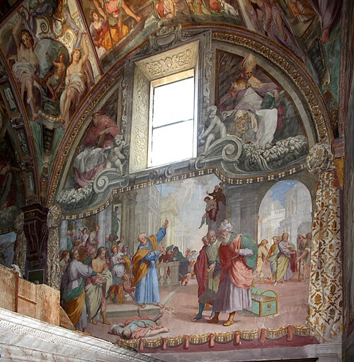 Death of Hananias, 1590, Bernardino Poccetti