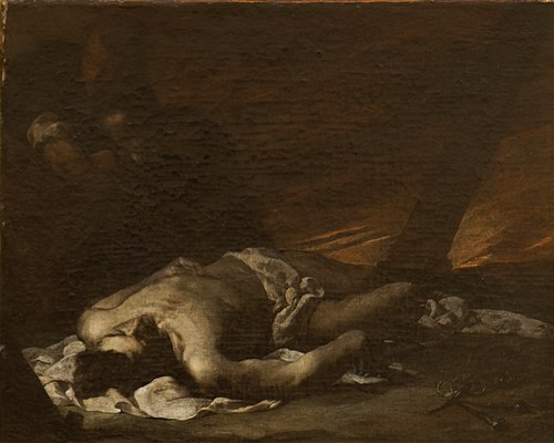 Christ mort, 1700, Bernardo Cavallino