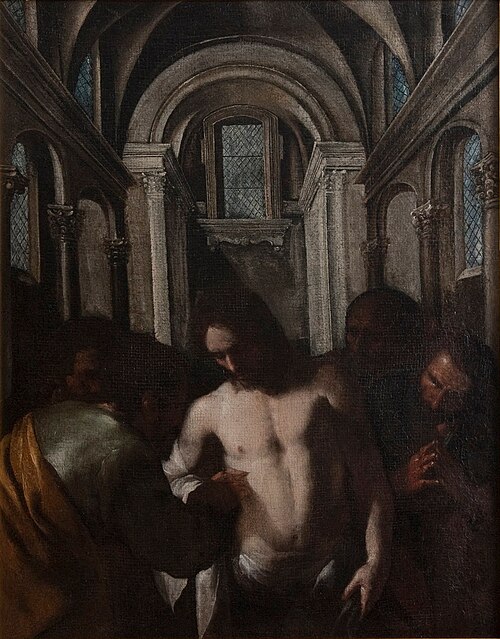 The Incredulity of St Thomas, 1640, Bernardo Cavallino