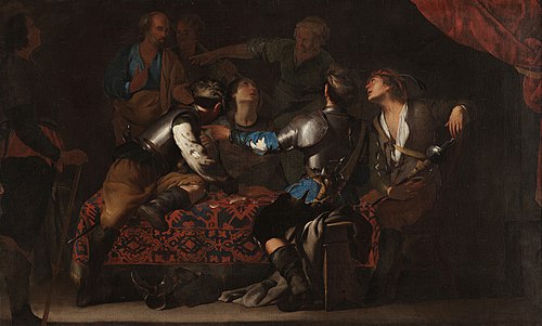 The Denial of St. Peter, 1640, Bernardo Cavallino