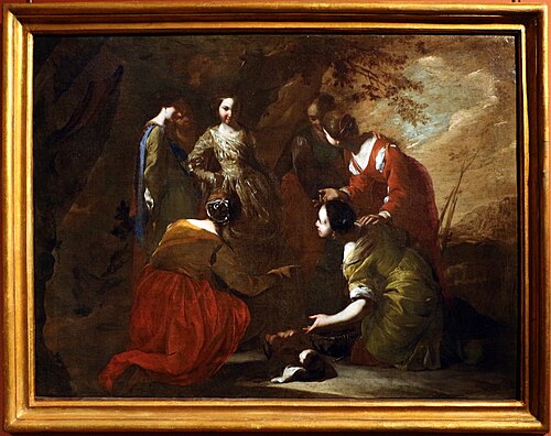 mosè salvato dalle acque, 1640, Bernardo Cavallino