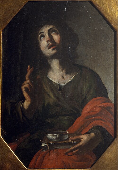 Saint John the Evangelist, 1650, Bernardo Cavallino