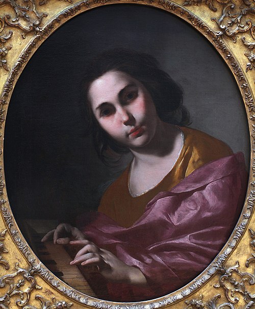 La Joueuse de clavicorde, 1650, Bernardo Cavallino