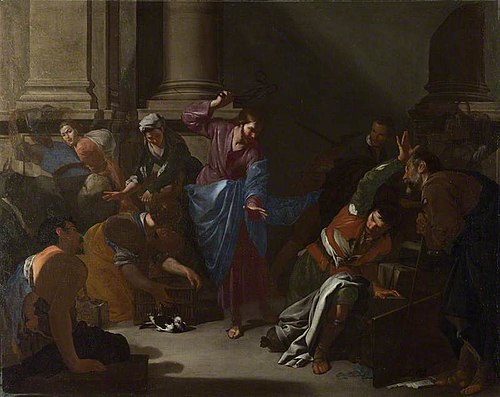 Christ driving the Traders from the Temple, 1647, Bernardo Cavallino
