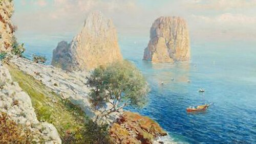 Capri, Blick auf die Faraglioni, , Bernardo Hay