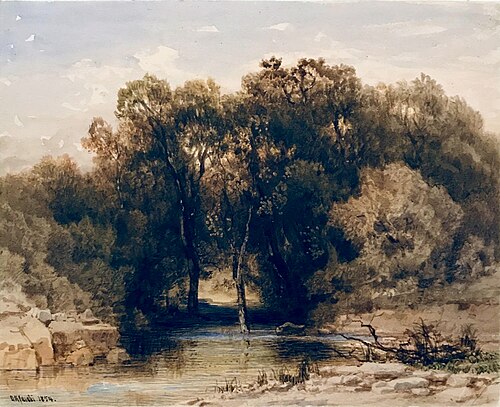The reflecting brook, 1854, Otto Reinhold Jacobi
