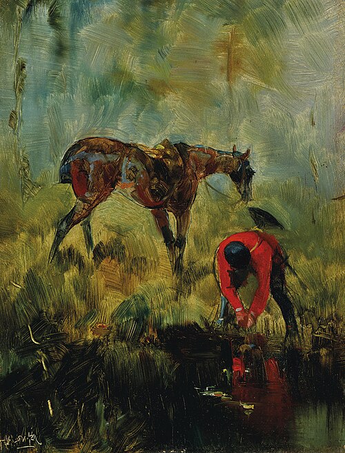 Hunting horse and hounds, , Henri de Toulouse-Lautrec