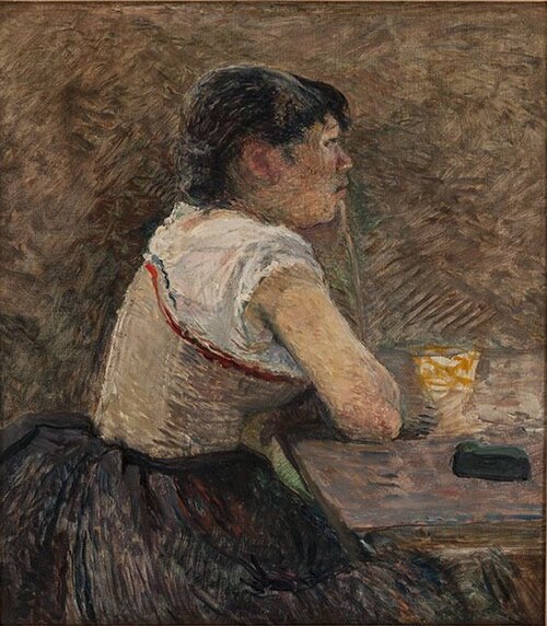 À Grenelle, buveuse d'absinthe, 1886, Henri de Toulouse-Lautrec