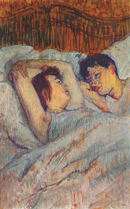 Au lit, 1892, Henri de Toulouse-Lautrec