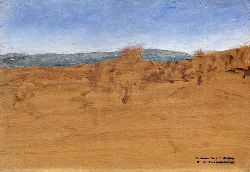 Paysage avec des dunes près d’Arcachon, 1884, Henri de Toulouse-Lautrec