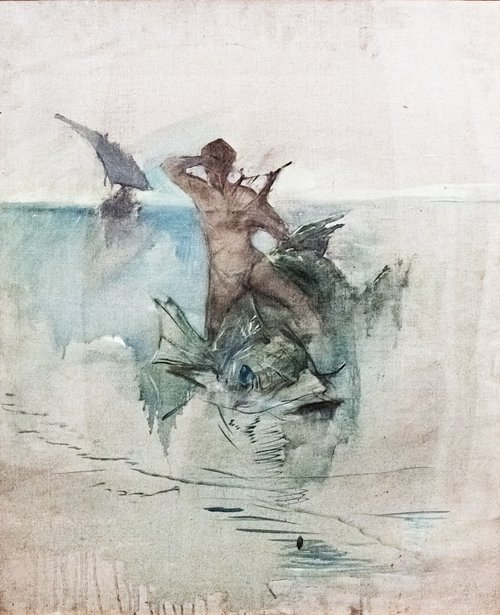 Esquisse allégorique - Dauphin, 1883, Henri de Toulouse-Lautrec