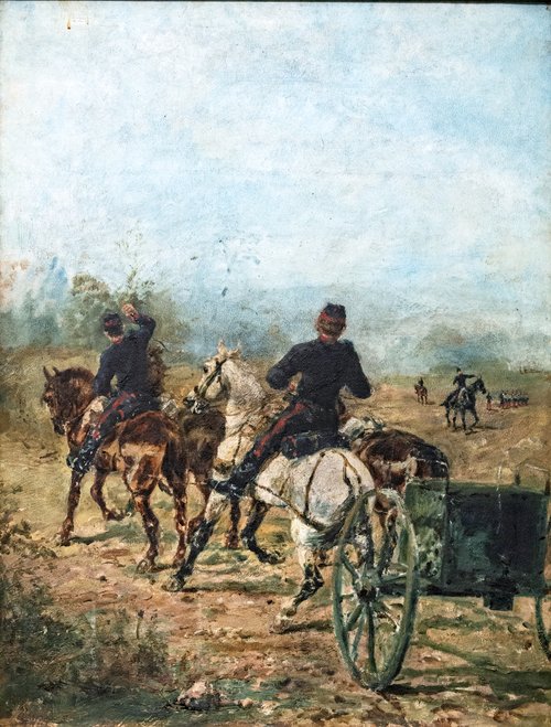 Le Bosc, batterie d'artillerie, 1879, Henri de Toulouse-Lautrec