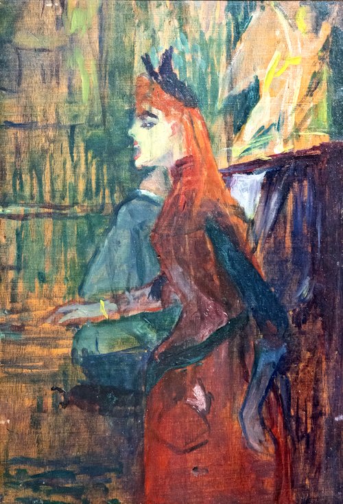 La leçon de chant, 1882, Henri de Toulouse-Lautrec