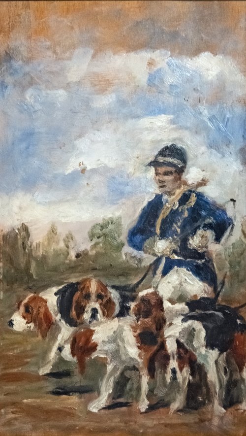 Valet de chiens, 1880, Henri de Toulouse-Lautrec