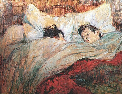 Le Lit, 1892, Henri de Toulouse-Lautrec