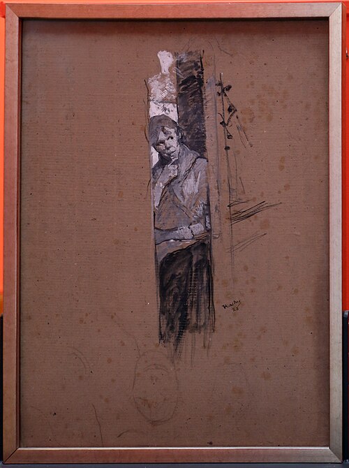 Dans les coulisses (La Pierreuse), 1888, Henri de Toulouse-Lautrec