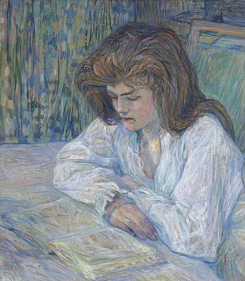 La liseuse, 1889, Henri de Toulouse-Lautrec