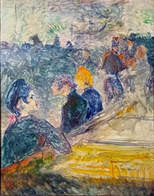At the Ball in the Moulin de la Galette, 1889, Henri de Toulouse-Lautrec