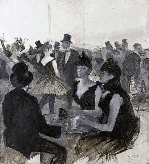 Bal masqué, 1888, Henri de Toulouse-Lautrec