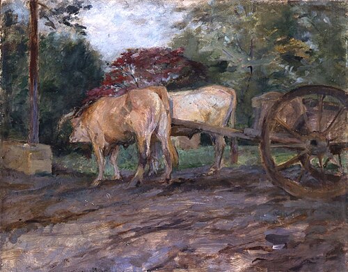 Les Boeufs sous le joug, 1883, Henri de Toulouse-Lautrec