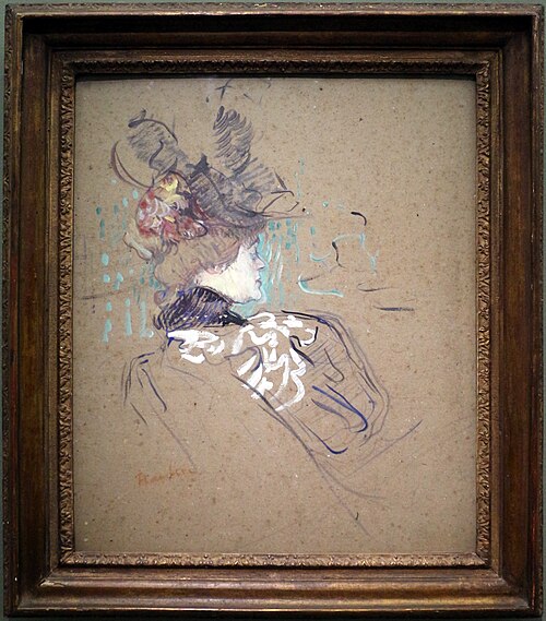 Femme de profil, 1896, Henri de Toulouse-Lautrec