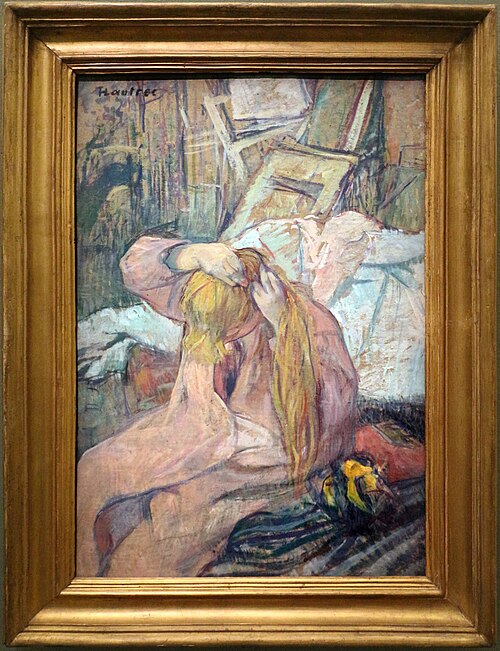 Femme se coiffant. Celle qui se peigne, 1891, Henri de Toulouse-Lautrec