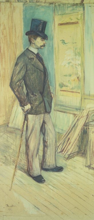 Portrait of M. Paul Sescau (Portrait de M. Paul Sescau), 1891, Henri de Toulouse-Lautrec